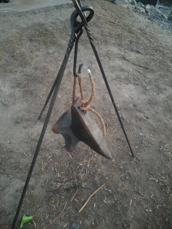 XL heavy duty forged camp cooking tripod holds OVER 95 POUNDS! seen on tv's , fallout, dinner: impossible - Image 5