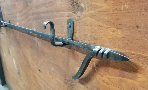 hand forged heavy duty extra long fire poker FREE lettering, different size,hook available - Image 3