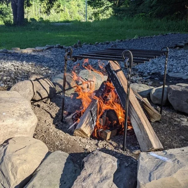 CAMP GRILL,24×24 hand forged, heavy duty. bag included! Seen on fallout - Image 3