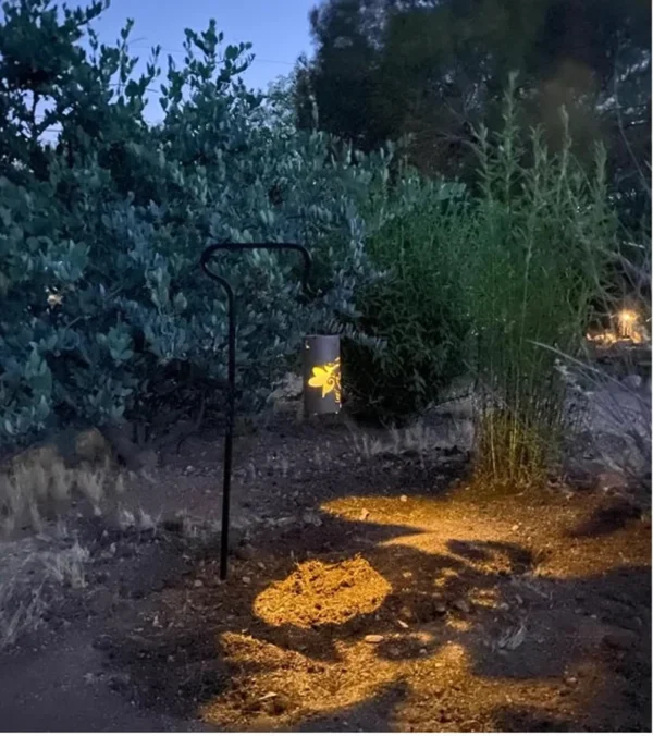 HAND FORGED shepherds hook lantern hanger designed for reenactors - Image 3