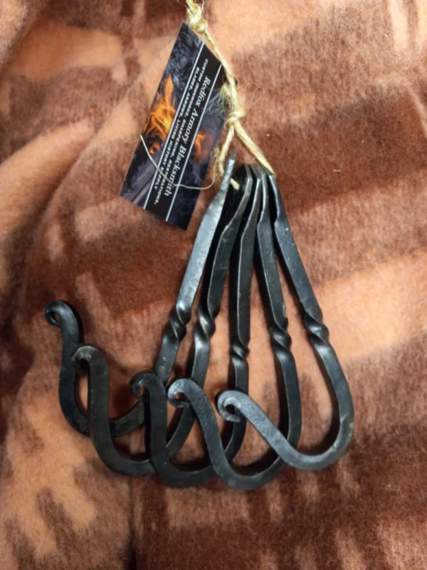 HAND FORGED large J hooks 5 PACK